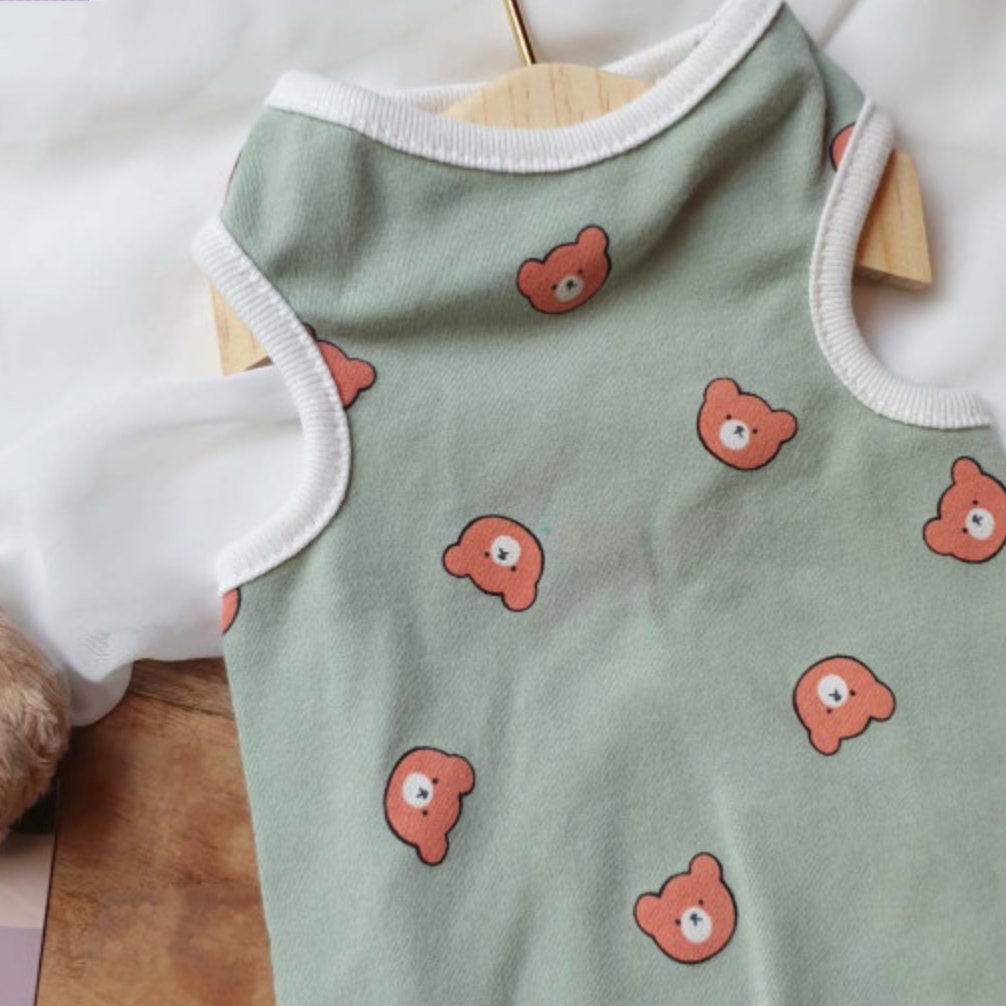 Cotton Bear Sleeveless Shirt