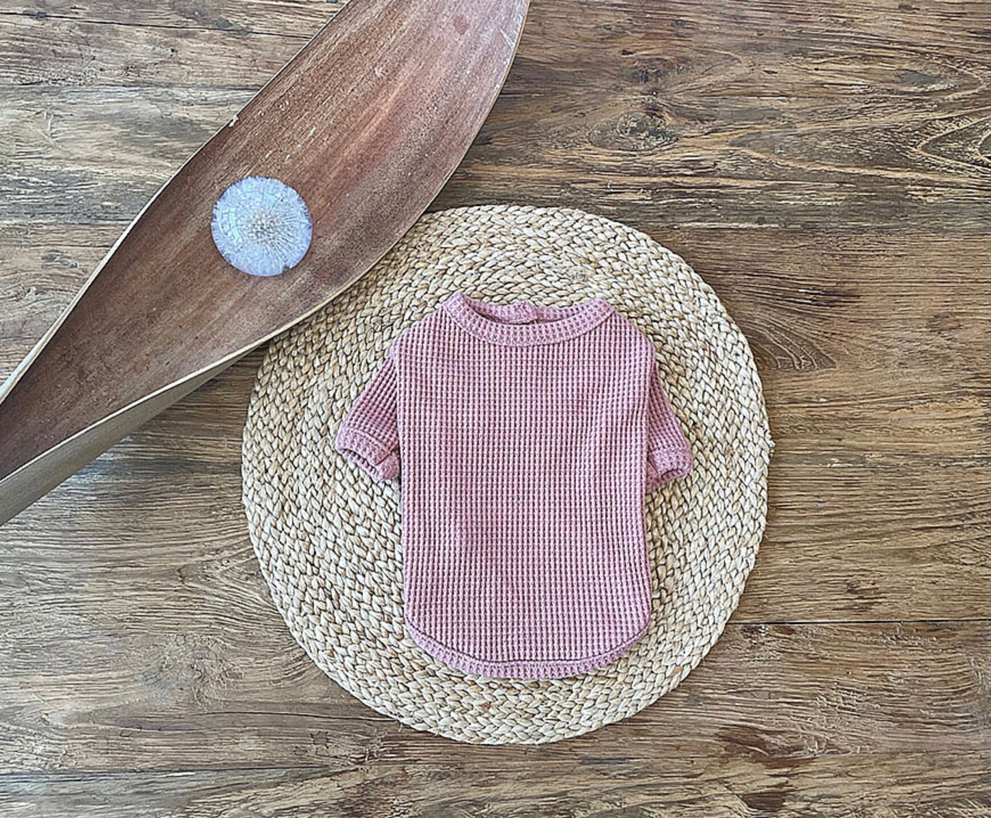 Waffle Round Knit