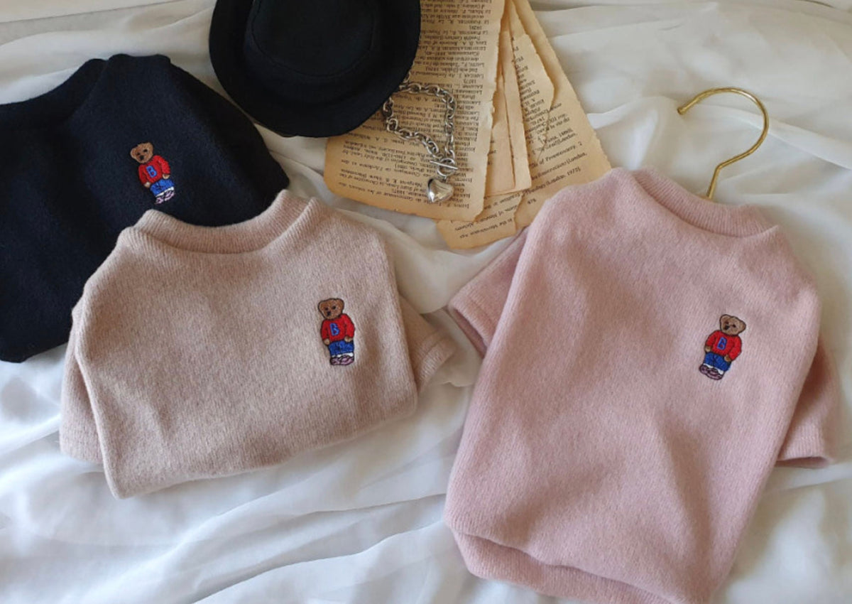 Teddy Bear Dog Knit Sweater
