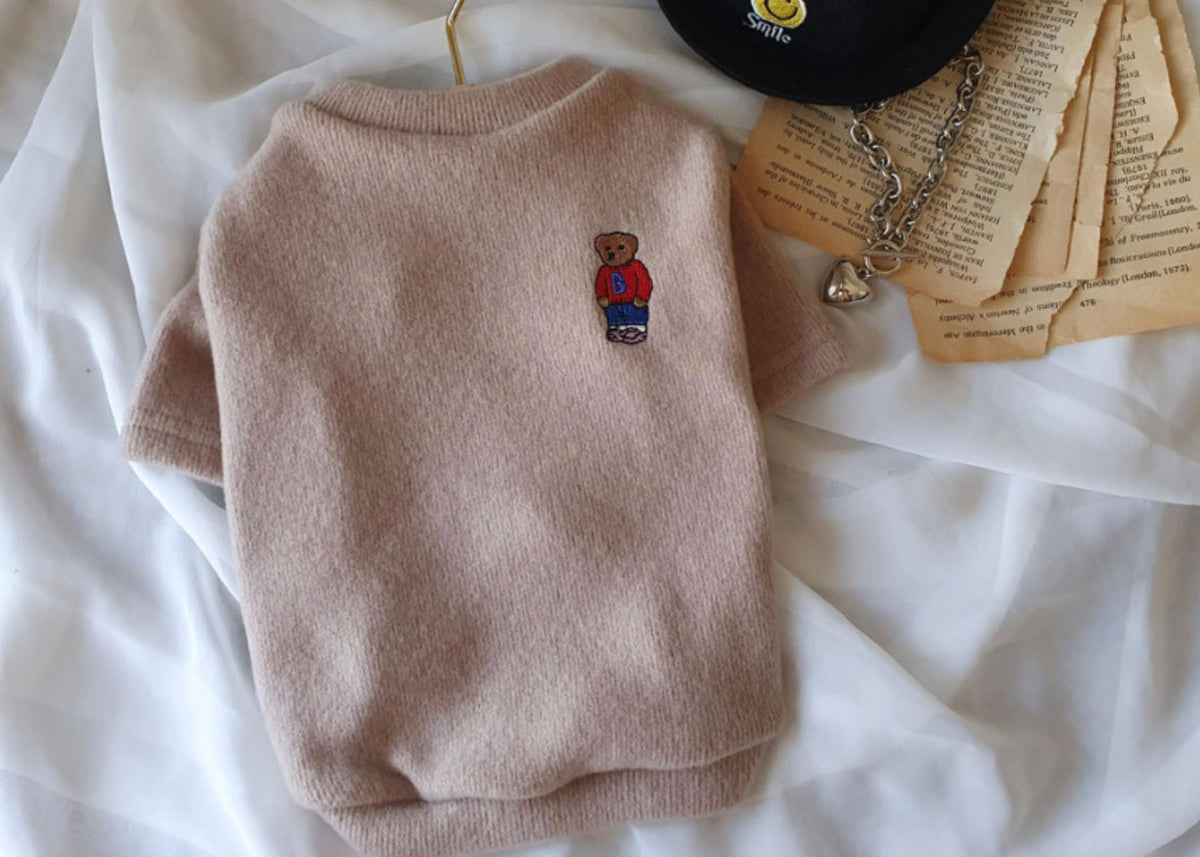 Teddy Bear Dog Knit Sweater