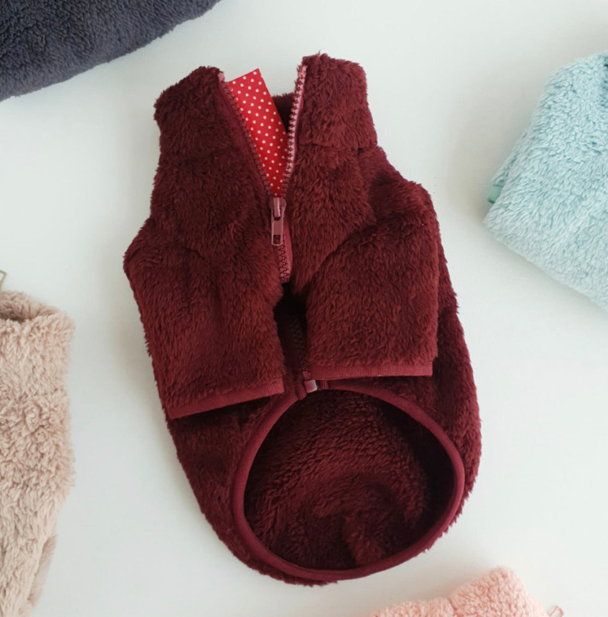 Thermal Fleece Zip-Up Dog Sweater