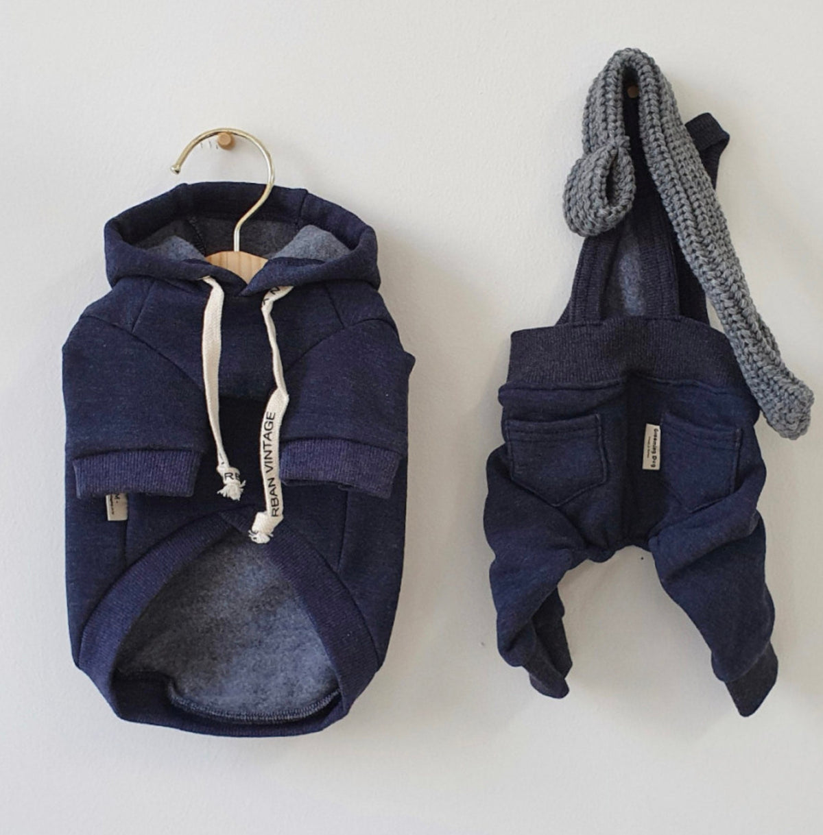 Solid Fleece Dog Hoodie