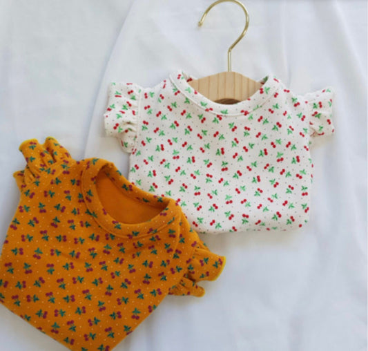 Cherry Frilled Shirt