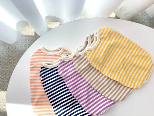 XS-3XL, Stripe Sleeveless Shirt