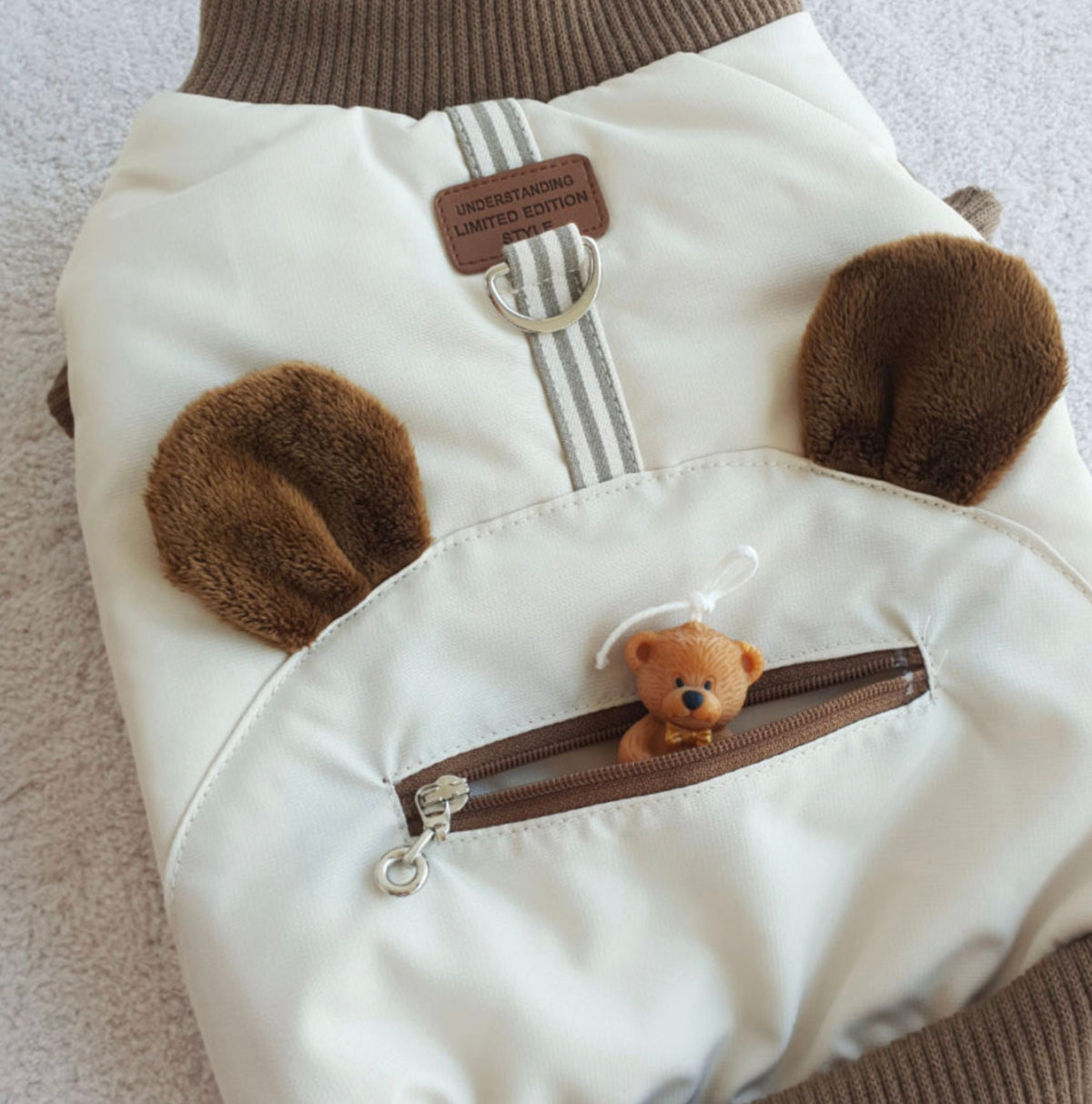 Bear D-Ring Dog Padded Vest