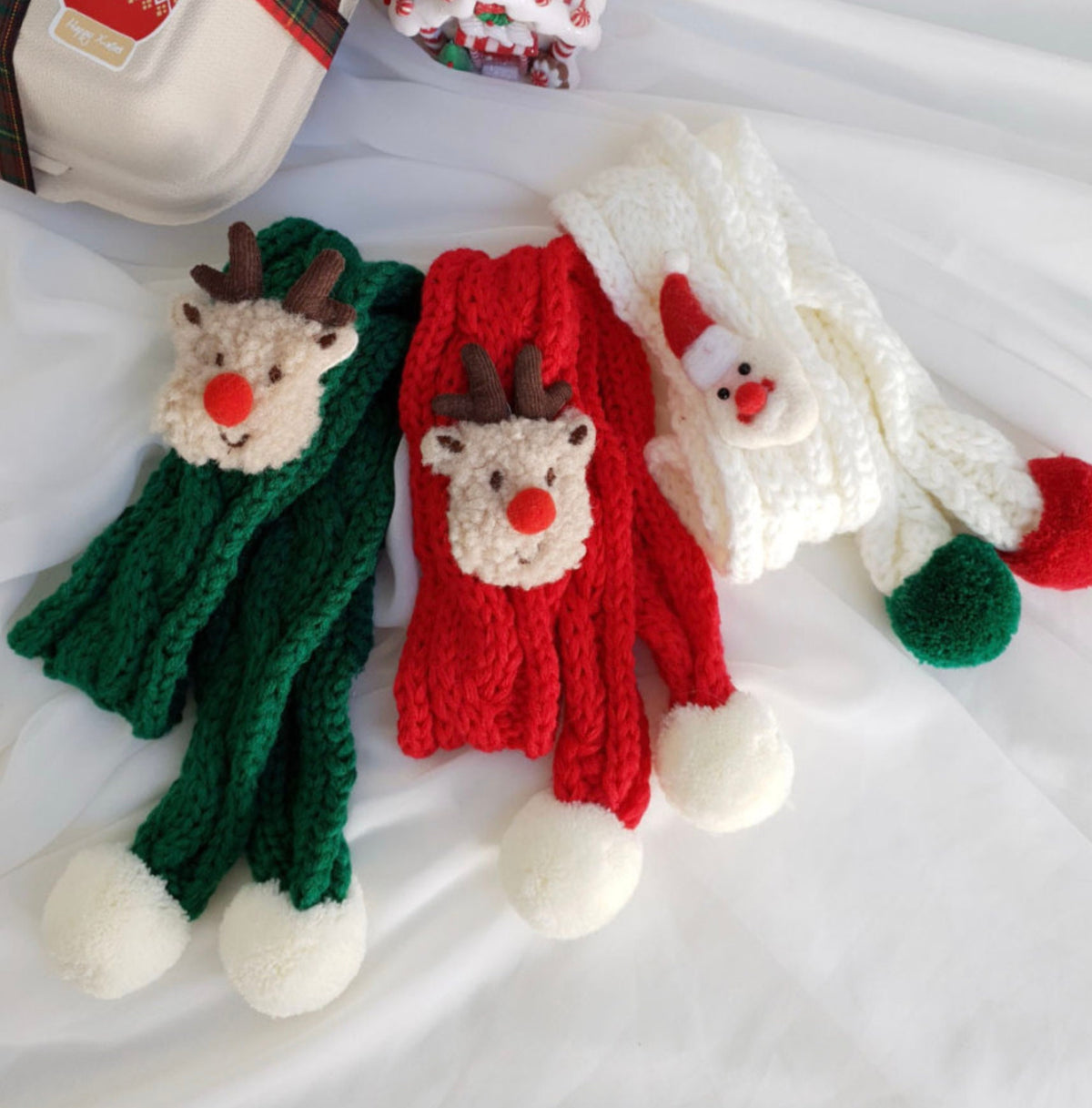 Christmas Knit Dog Scarf