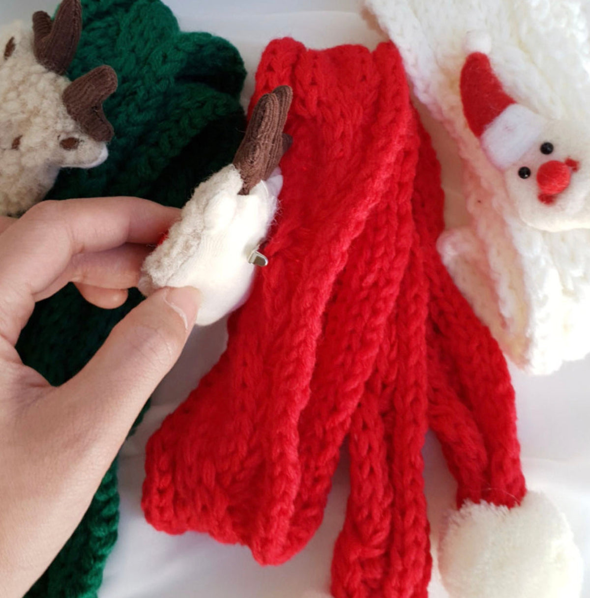 Christmas Knit Dog Scarf