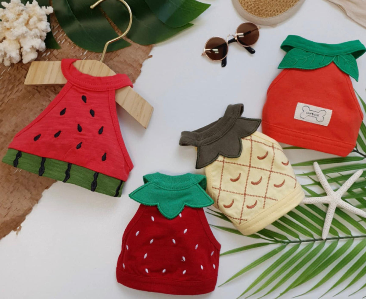 Fruits Crop Dog Top