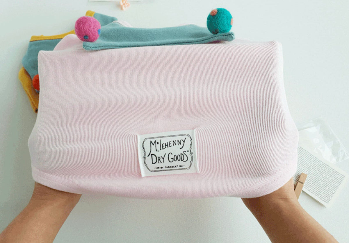 Light pink NKpup ball collar dog shirt with decorative pom-poms