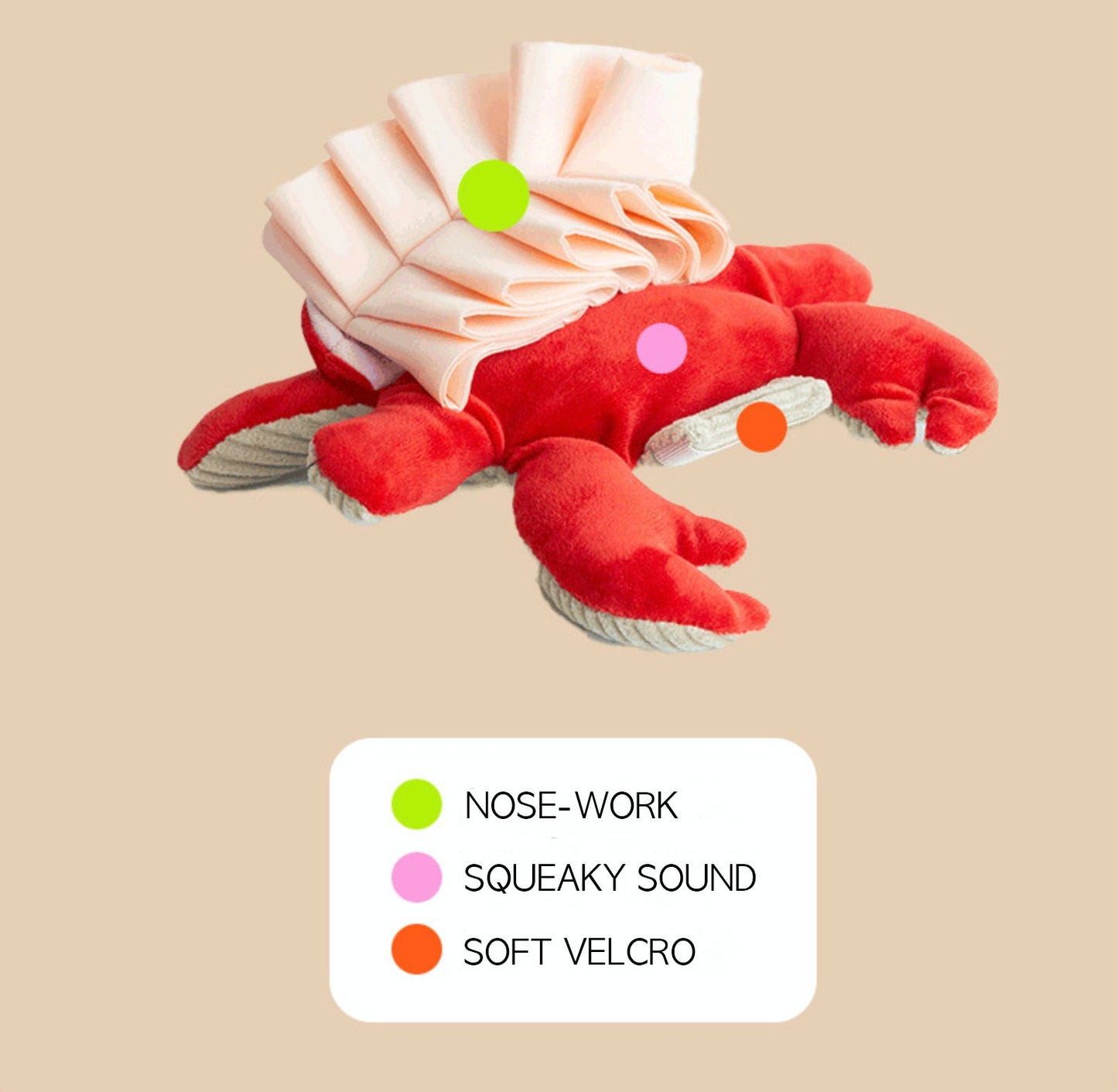 Snuffle Crab Dog Toy