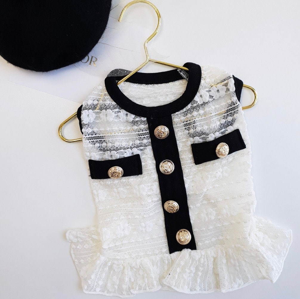 Elegant Tweed Ruffle Dress