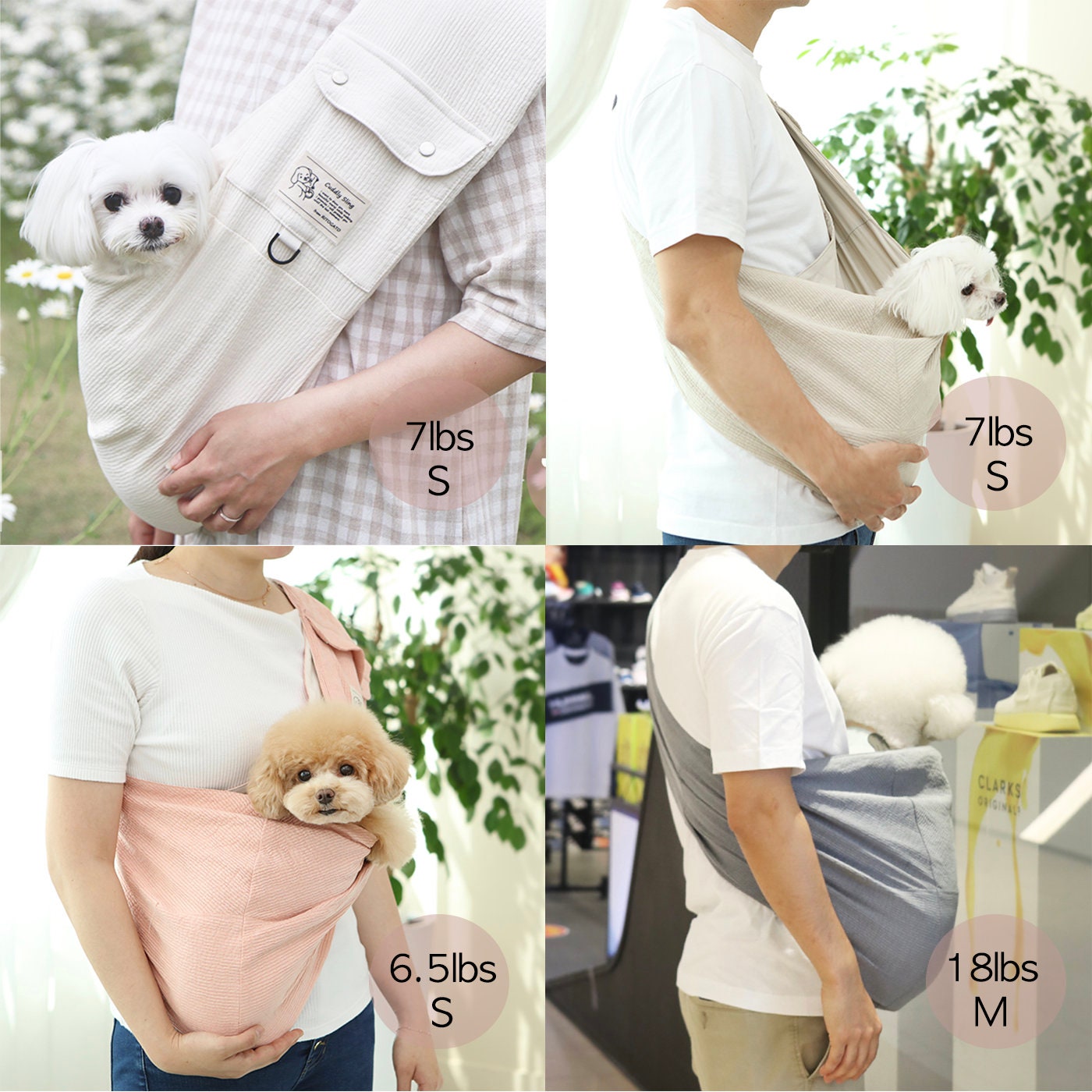 Cotton Pet Sling Carrier