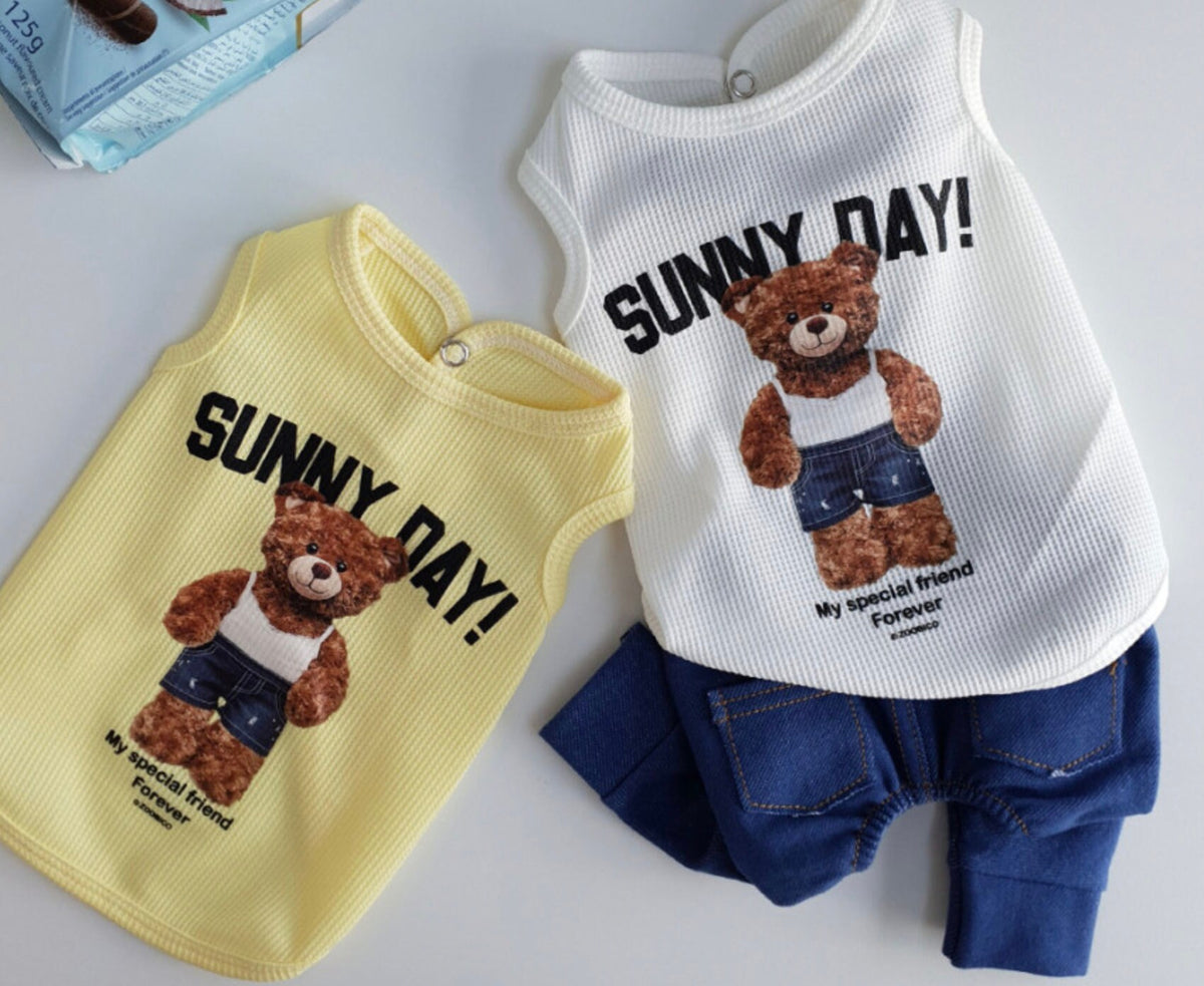Denim Dog Suspender Overall&Skirt