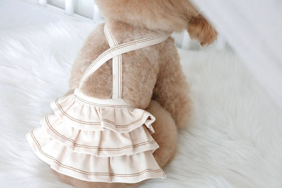 Denim Dog Suspender Overall&Skirt