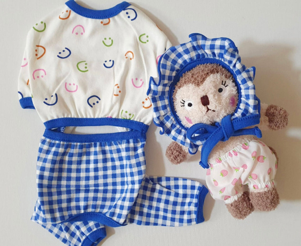 Gingham Dog Pajamas W/B
