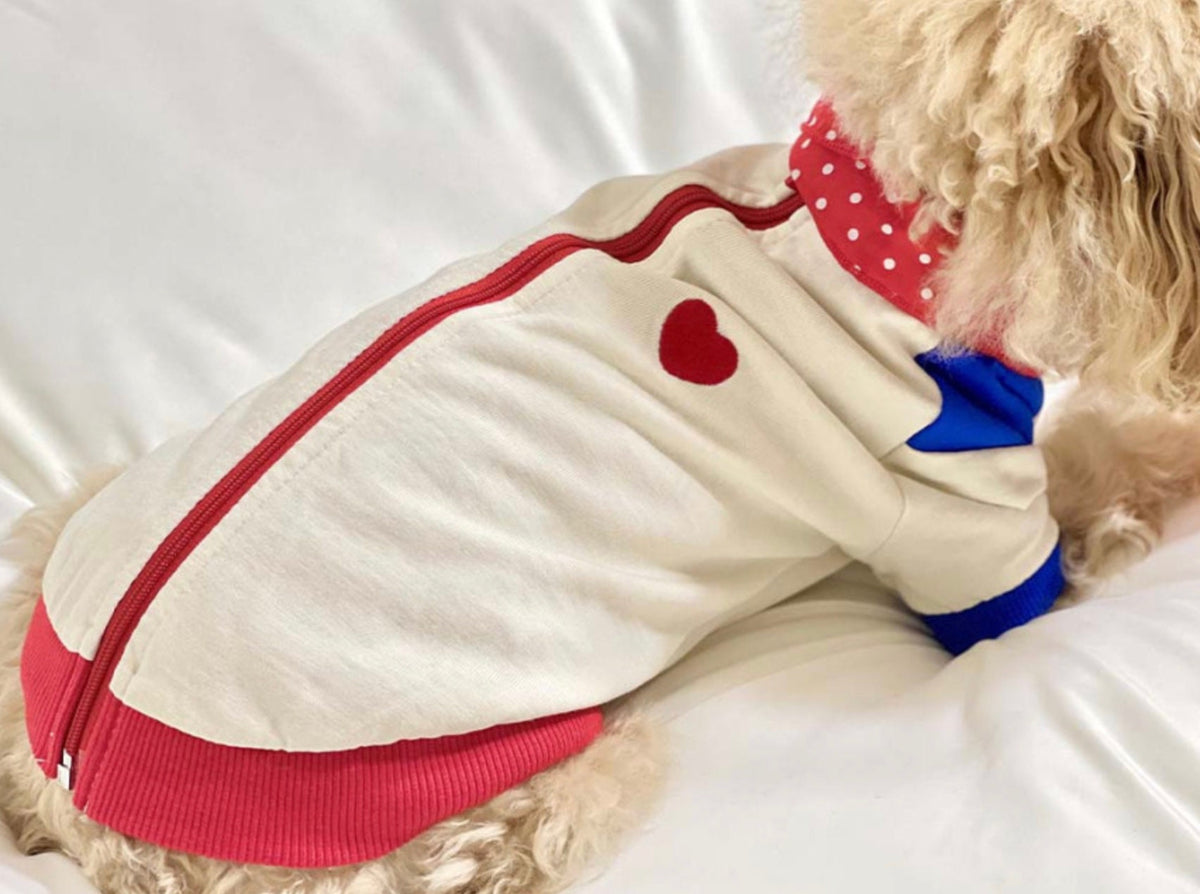 Retro Zip-Up Dog Jacket