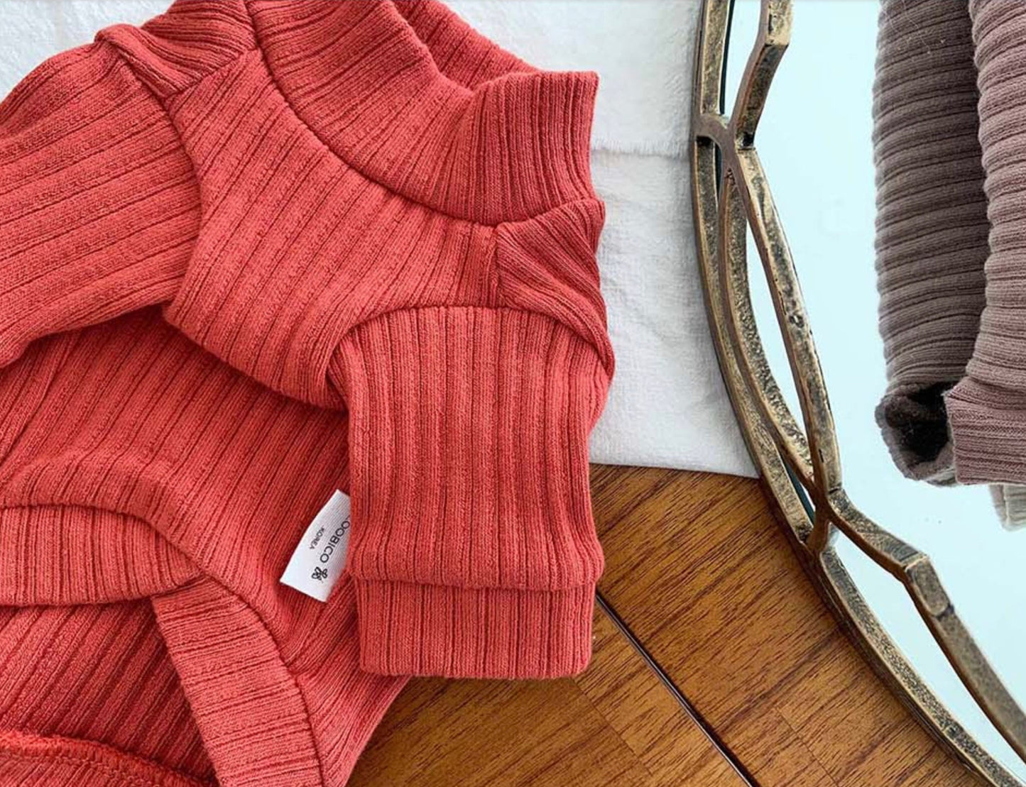 Ribbed Turtleneck Knit