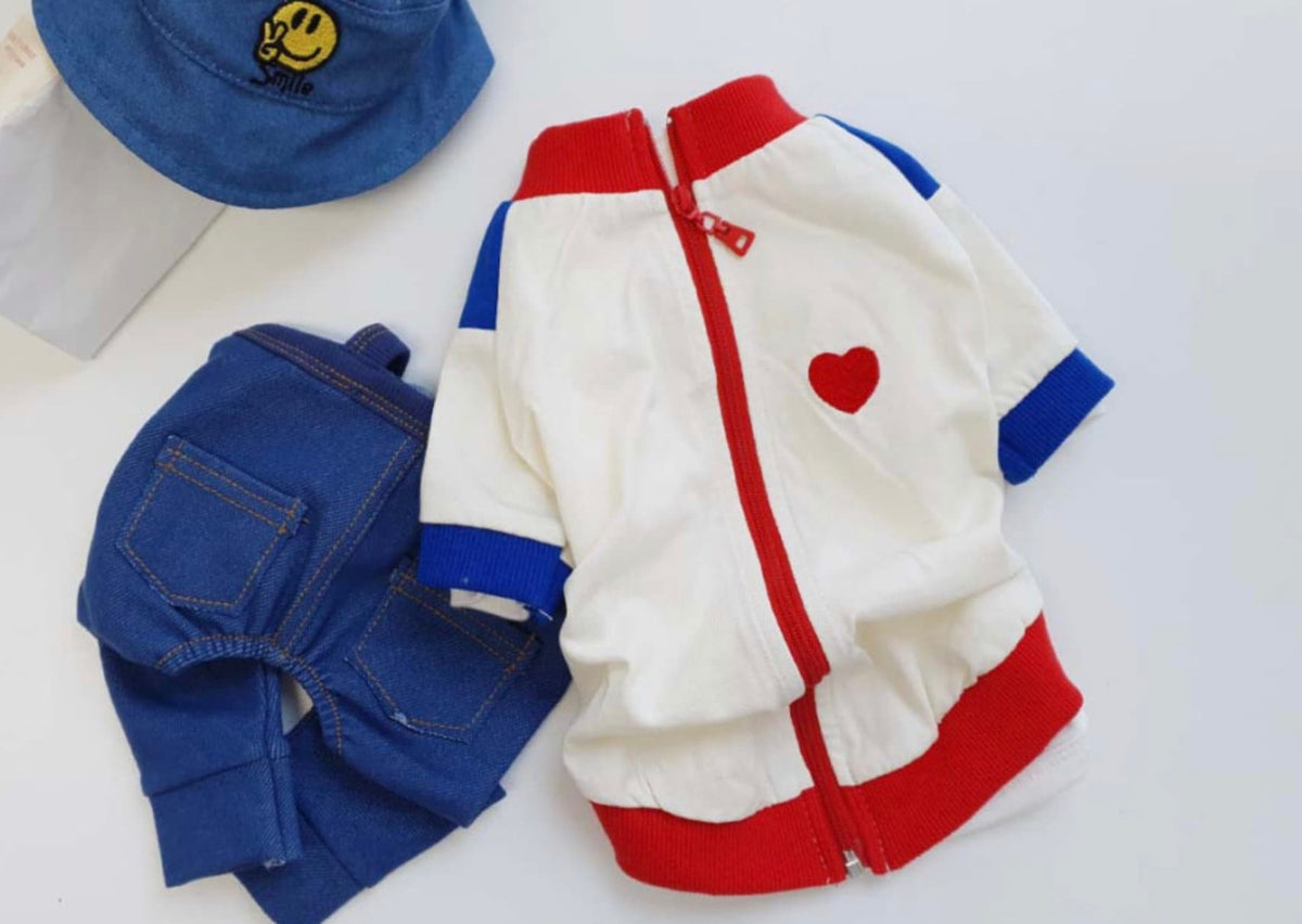 Retro Zip-Up Dog Jacket