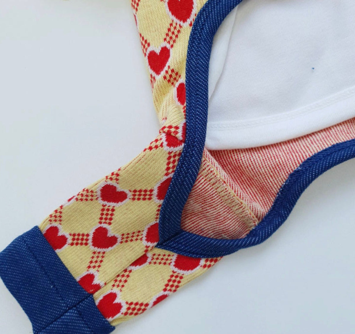 Heart Print Dog Suspender Overall