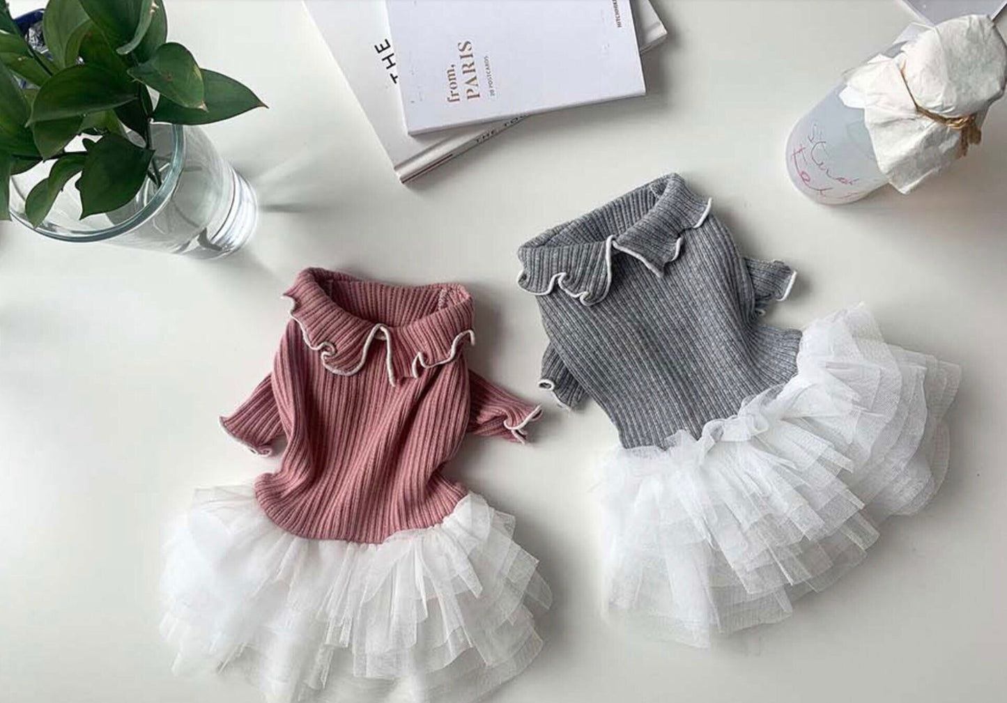 Ribbed Tutu Dress