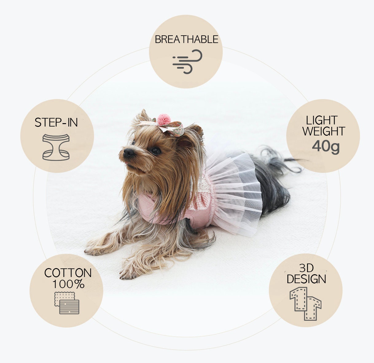 Tutu Frilled Cotton Harness