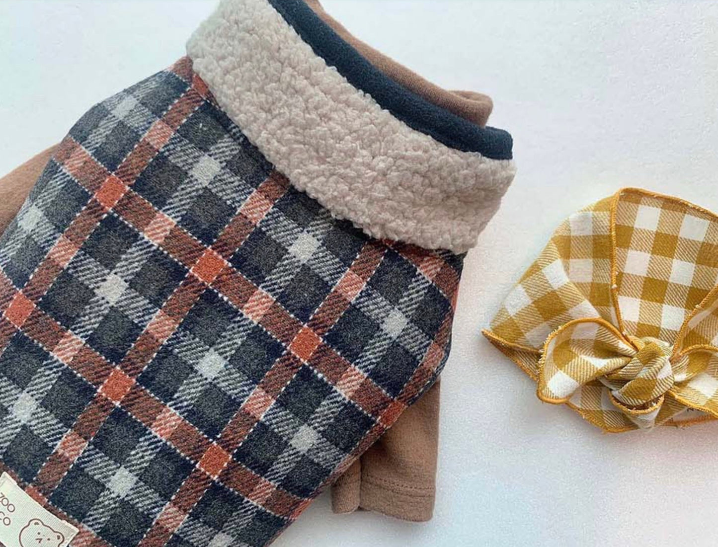 Duffle Plaid Fleece Coat