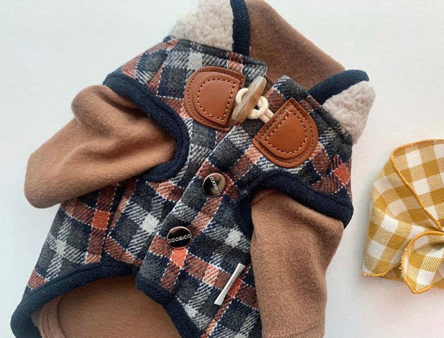 Duffle Plaid Fleece Coat