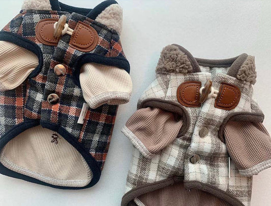 Duffle Plaid Fleece Coat