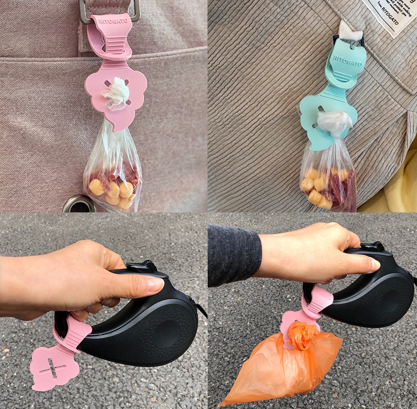 Hand Free Poop Loop Silicone Carrier