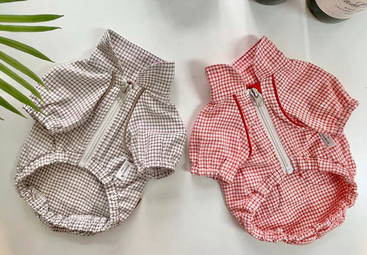 Gingham Dog Jacket