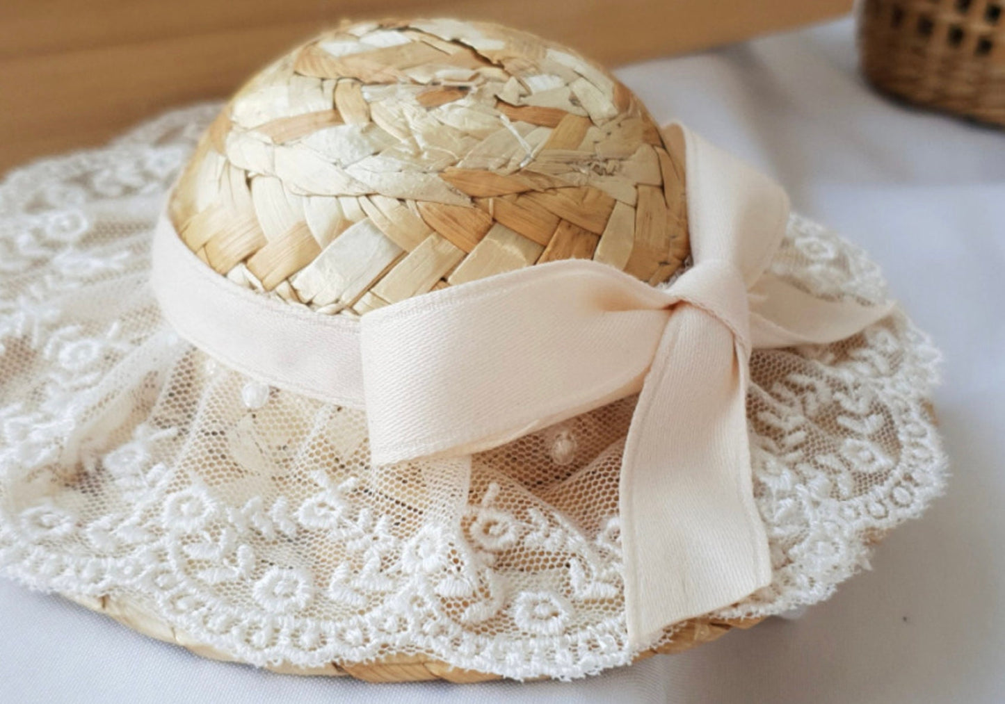 Straw Lace Hat