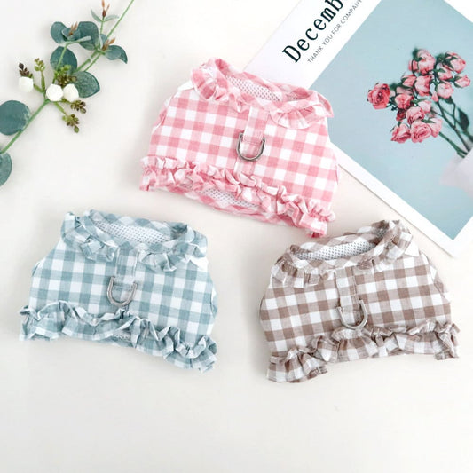 Gingham Frilled Harness