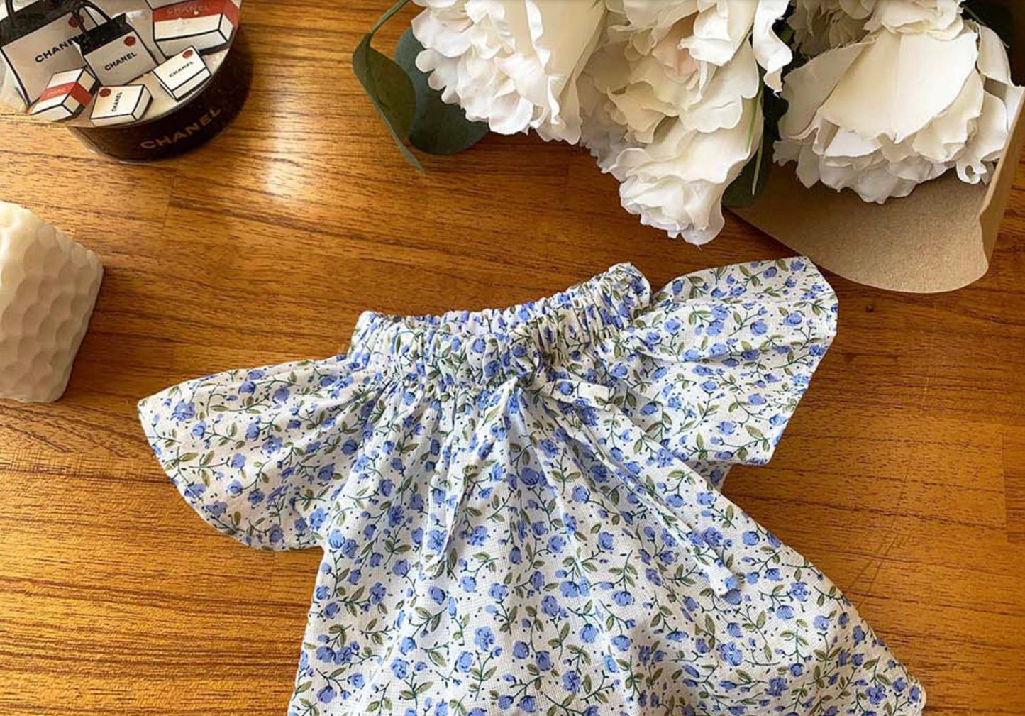 Cotton Frilled Floral Dress