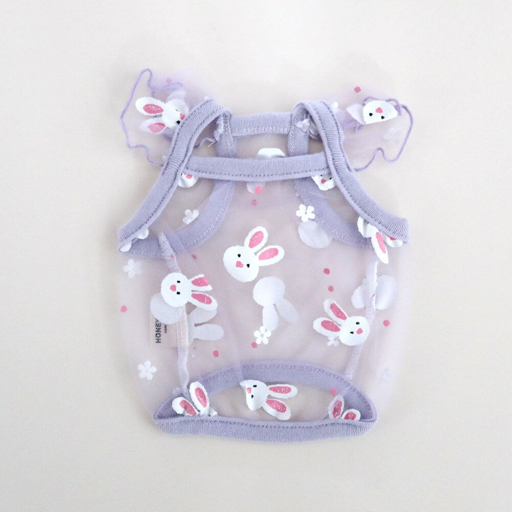 Rabbit Chiffon Crop Top