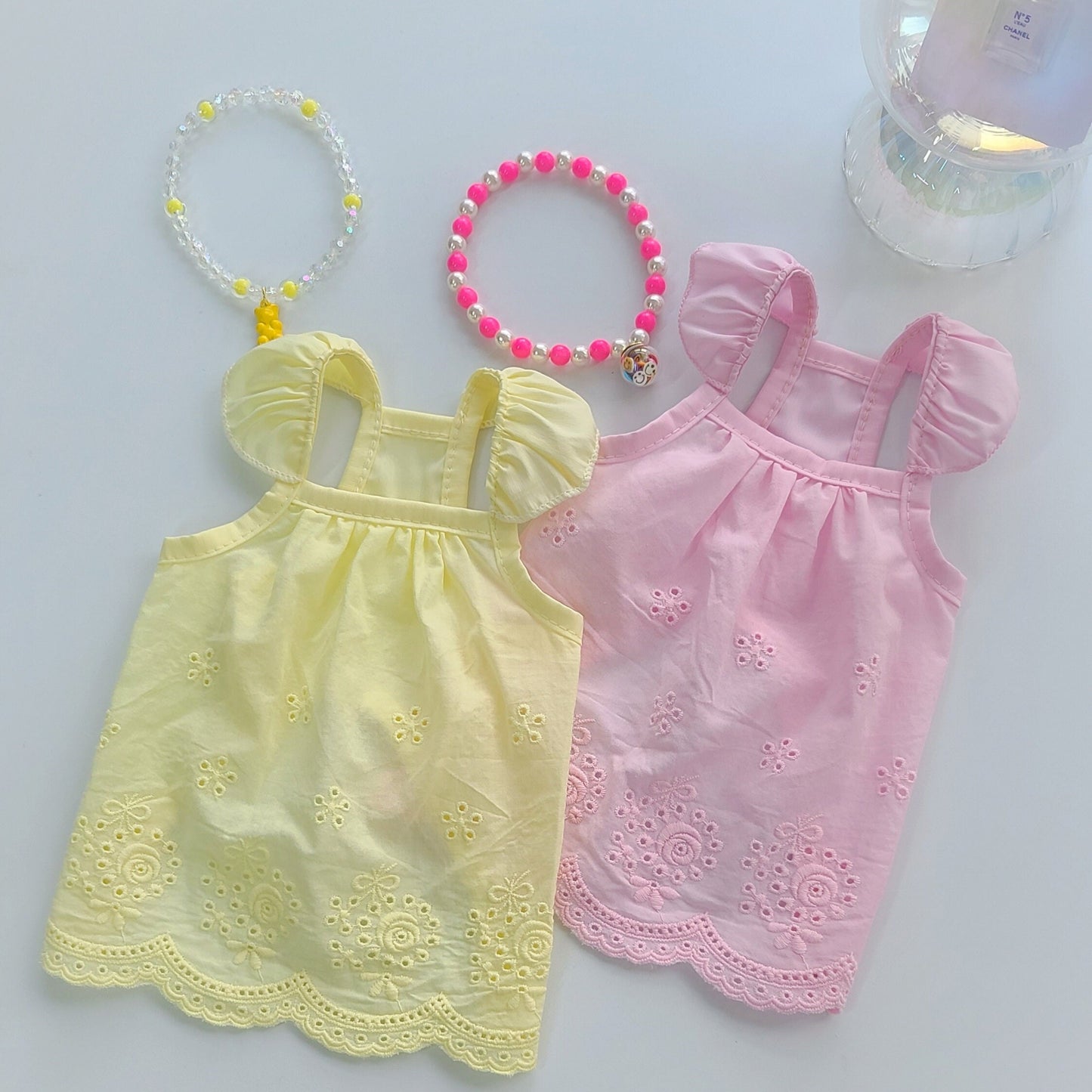 Eyelet Smocked Dress